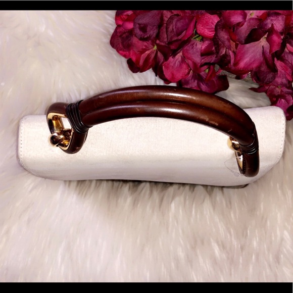 BALMAIN Vintage Brown Leather Handbag - Picture 4 of 7